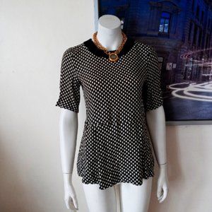 Elegant blouse - shirt - back zip -